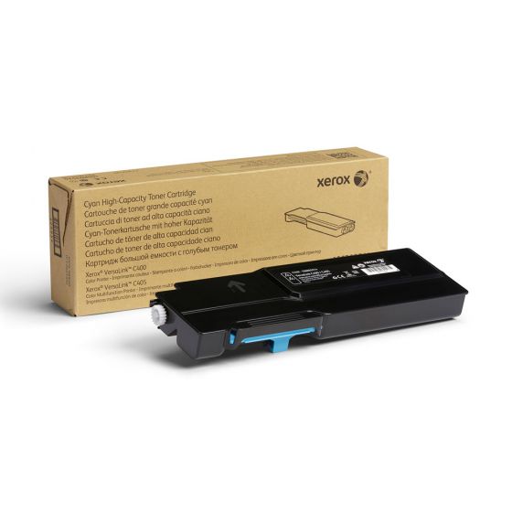 Genuine Xerox High Capacity Cyan Print Cartidge for C400/C405, 4,800 pages