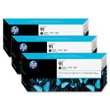 HP 91 Matte Black 3 Pack Ink Cartridge