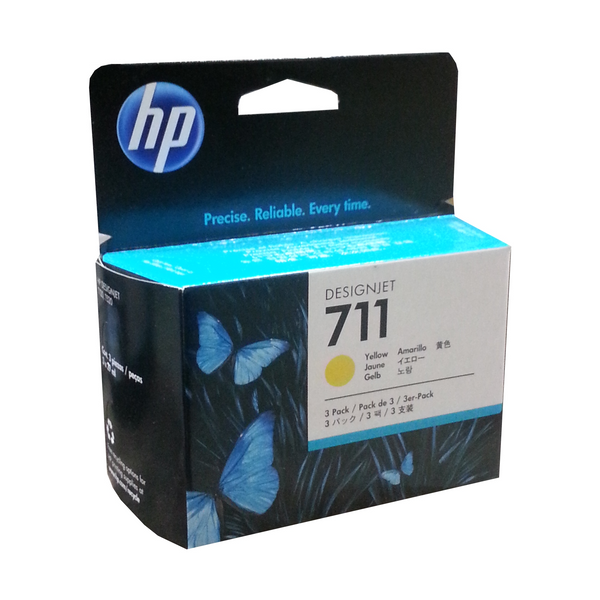 HP 711 3-Pack 29-ml Yellow Ink Cartridge