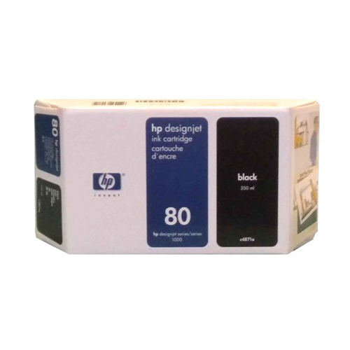 HP 80 Black Ink Cartridge, 350ml, WW