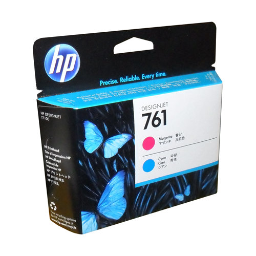 HP 761 Magenta/Cyan Inkjet Printhead