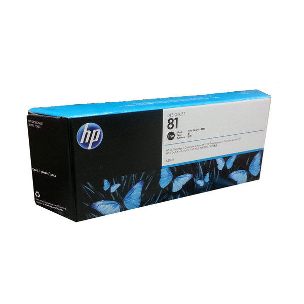 HP 81 Black Dye Ink Cartridge