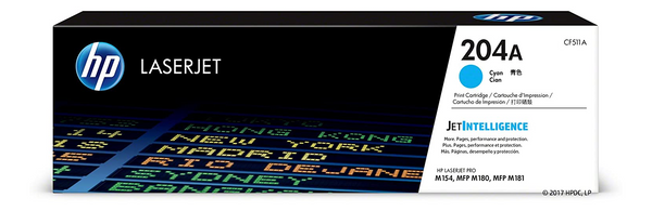 HP 204A Cyan LaserJet Toner Cartridge