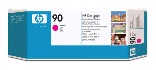 HP 90 Magenta  Printhead and Cleaner