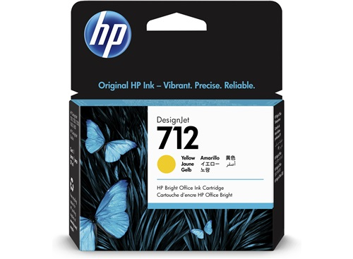 HP 712 29ml Yellow Ink Cartridge