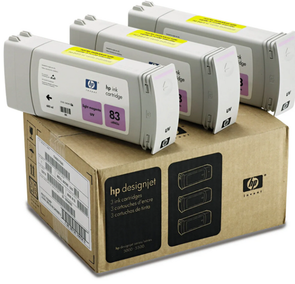 C5077A HP #83 LIGHT MAGENTA UV 3 INK MULTI PACK
