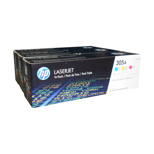 HP 305A CYM Tri-Pack LJ Toner Cartridge