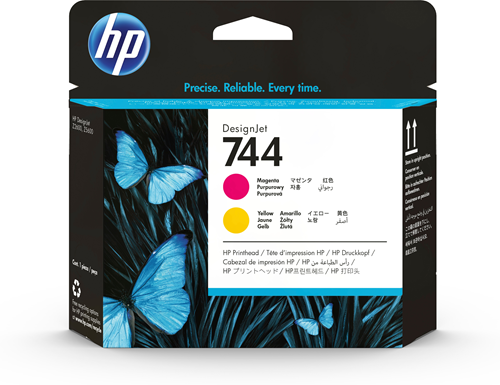 HP 744 Magenta and Yellow Printhead