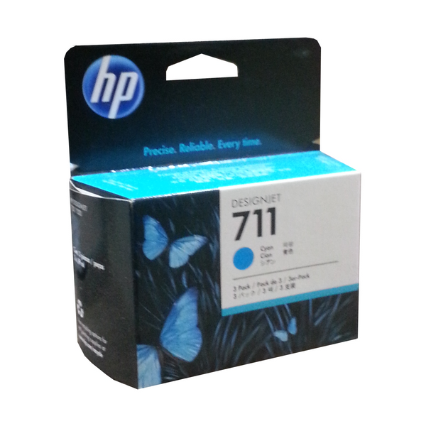 HP 711 3-Pack 29-ml Cyan Ink Cartridge