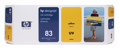 HP No. 83 UV Yellow Ink Cartridge