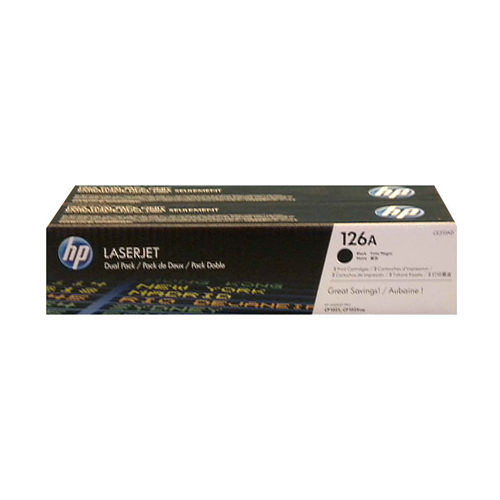 HP 126A Black Dual Pk LJ Toner Cartridge