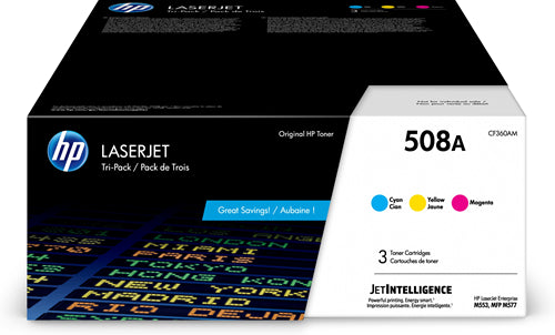 HP 508A CYM LaserJet Toner Cartridge