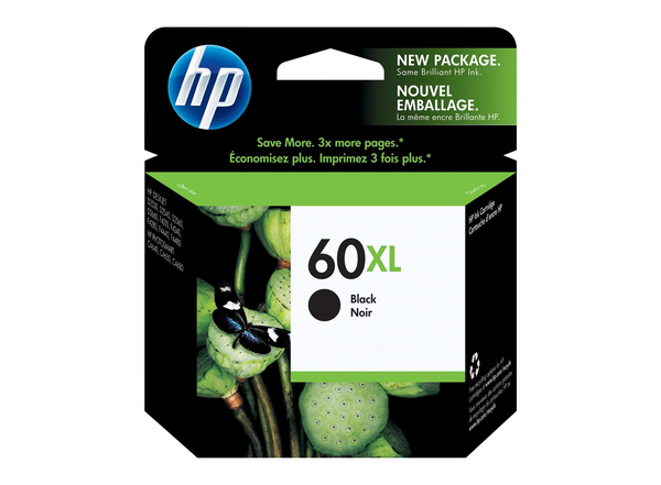 HP 60XL Black Ink Cartridge - CC654AN REPLACEMENT