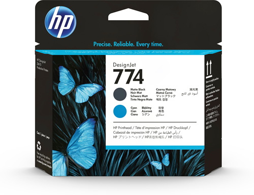 HP 774 Mte Black/Cyan Printhead