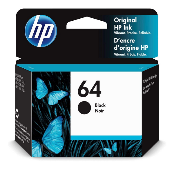 HP 64 Black Original Ink Cartridge