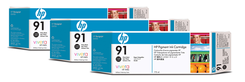 HP 91 Photo Black 3 Pack Ink Cartridge