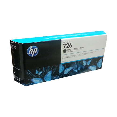 HP 726 300ml Matte Bk Designjet Ink Crtg