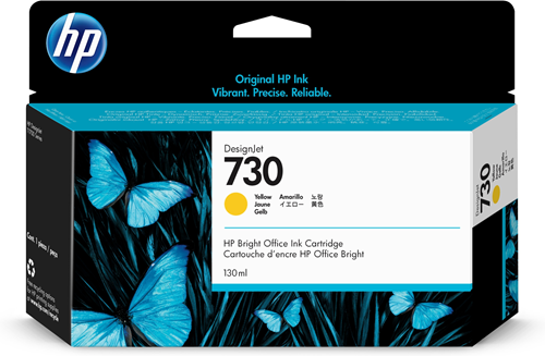 HP 730 130-ml Yellow Ink Cartridge
