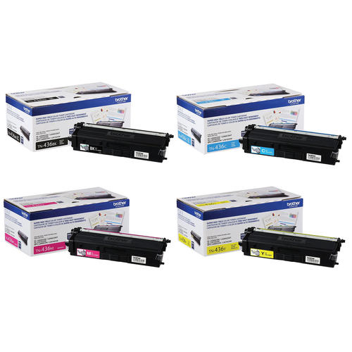 Brother TN436 4 Pack - Black/Cyan/Magenta/Yellow