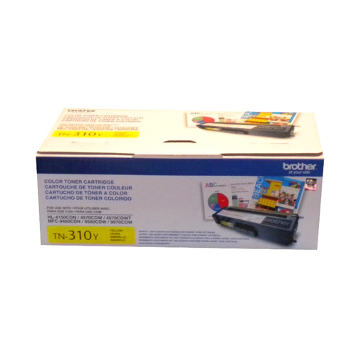 Brother Genuine (TN310Y) Yellow Original Toner Cartridge