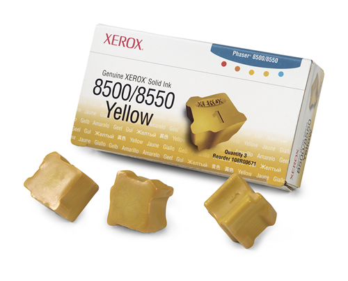 Xerox (108R00671) Yellow Solid Ink 8500/8550, 3 Sticks