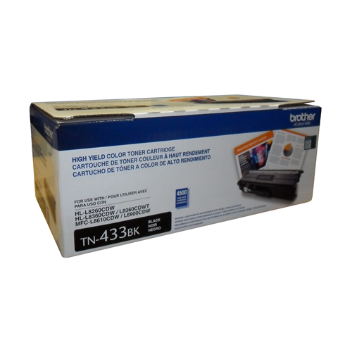 Brother Genuine (TN433BK) Black High-Yield Toner Cartridge