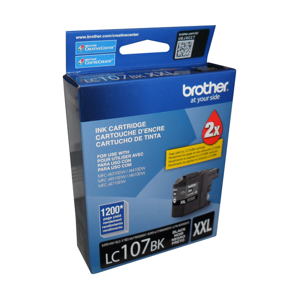 Brother Genuine (LC107BKS) Black Super High Yield Ink Cartridge