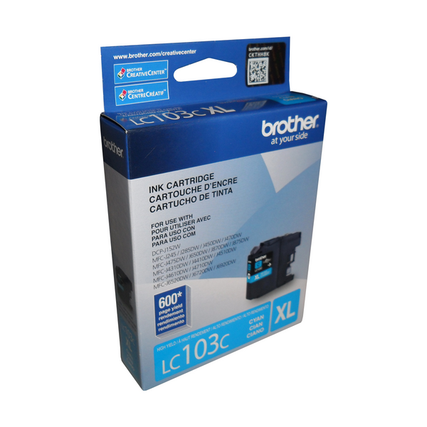 Brother Genuine (LC103CS) Cyan High Yield Innobella Ink Cartridge