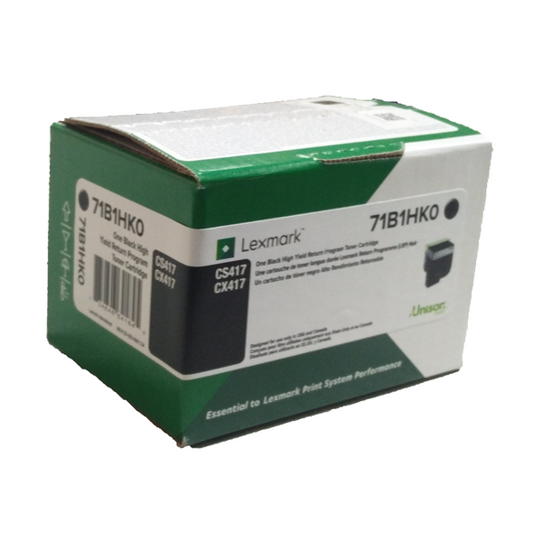 Lexmark CS/X517 (71B1XK0) Black Extra High Yield Return Program Toner Cartridge