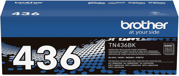 Brother Genuine (TN436BK) Black Super High Yield Toner Cartridge