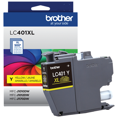 Brother Genuine (LC401XLYS) Yellow High Yield Ink Cartridge