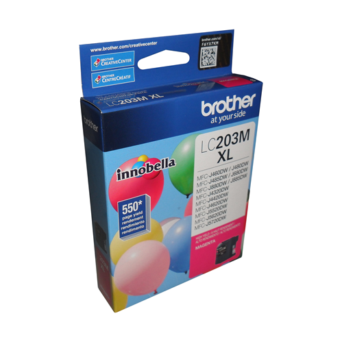 Brother Genuine (LC203MS) Innobella Magenta High Yield Ink Cartridge