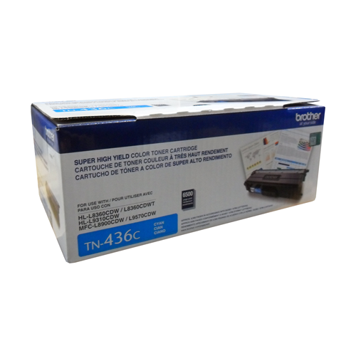 Brother Genuine (TN436C) Cyan Super High Yield Toner Cartridge