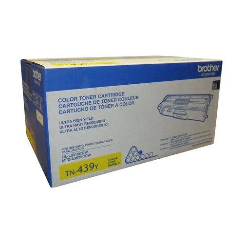 Brother Genuine (TN439Y) Yellow Ultra High Yield Toner Cartridge