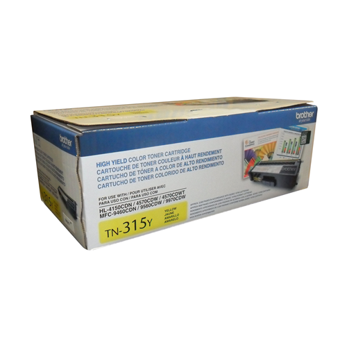 Brother Genuine (TN315Y) Yellow High Yield Toner Cartridge