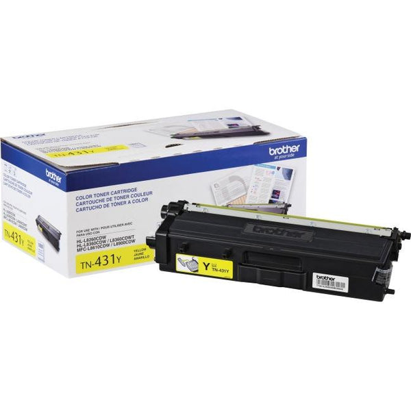 Brother Genuine (TN431Y) Yellow Toner Cartridge