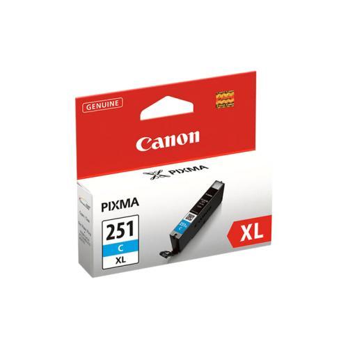 Canon CLI-251XL Cyan High-Yield Ink Tank (6449B001)