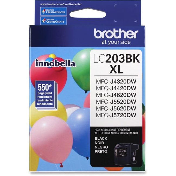Brother Genuine (LC203BKS) Innobella Black High Yield Ink Cartridge (XL Series)