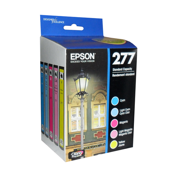Epson 277 Colour Original Ink Cartridge (T277920-S) 5 Pack