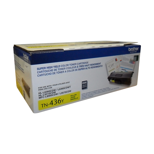 Brother Genuine (TN436Y) Yellow Super High Yield Toner Cartridge