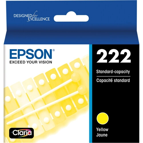 T222420-S Epson T222 Yellow Ink Cartridge, Standard Capacity
