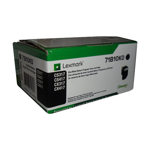 Lexmark CS/X317/417/517 (71B10K0) Black Return Program Toner Cartridge