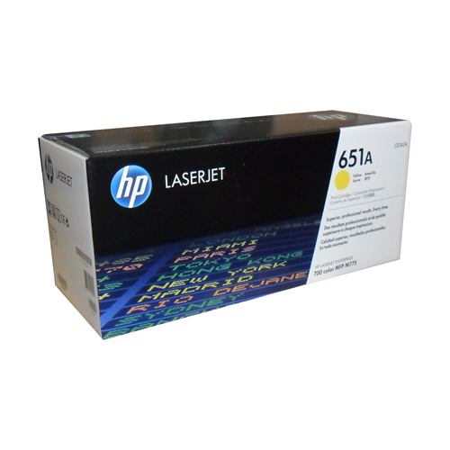 CE342A 651A YELLOW HP LaserJet 700 Color MFP 775 Ylw Crtg