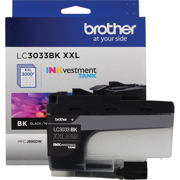 Brother Genuine (LC3033BK XXL) Black Super High Yield Original Ink Cartridge