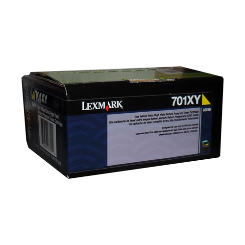 Lexmark 701XY (70C1XY0) Yellow Extra High Yield Return Program Toner Cartridge