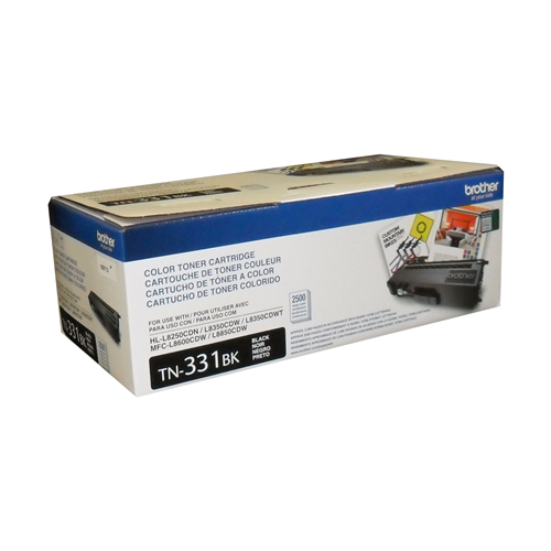 Brother Genuine (TN331BK) Black Original Toner Cartridge